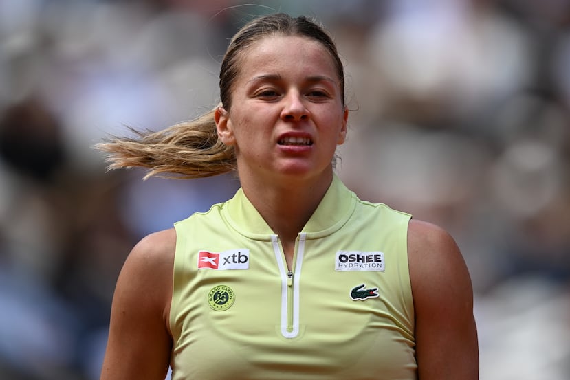 Maja Chwalinska durante un momento del partido final.