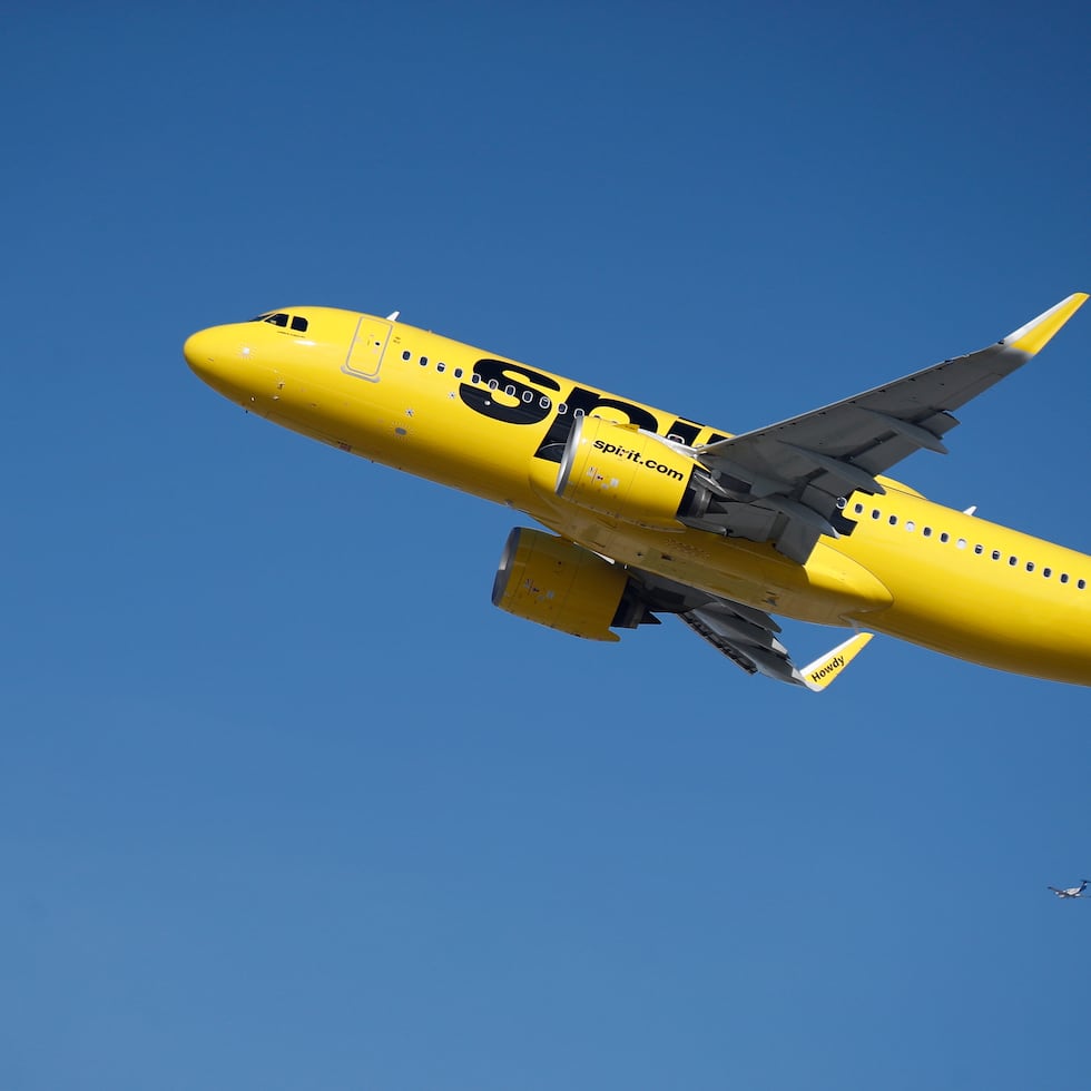 Un avión de Spirit Airlines, en una fotografía de archivo. EFE/EPA/Caroline Brehman