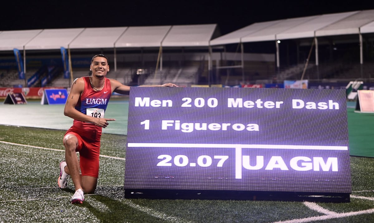 José Figueroa establece marca nacional en 200 metros durante las Justas de Atletismo de la LAI
