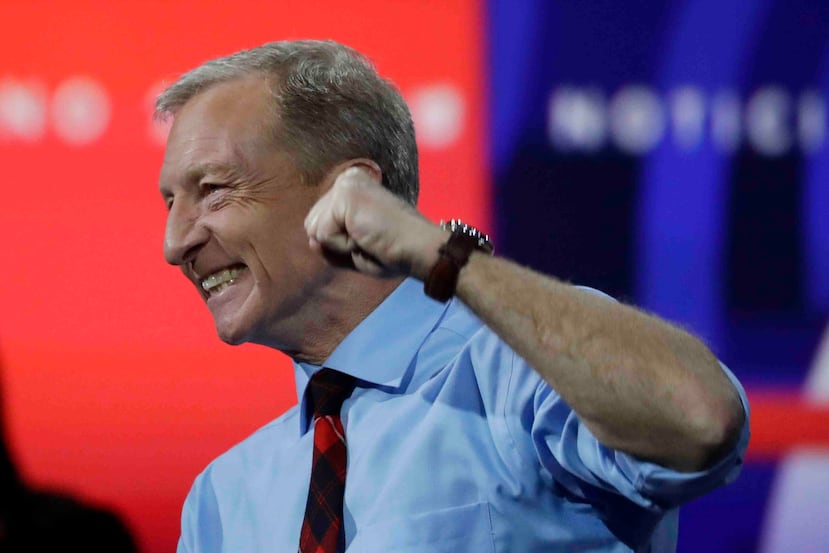 Tom Steyer hizo campaña en Carolina del Sur. (AP)
