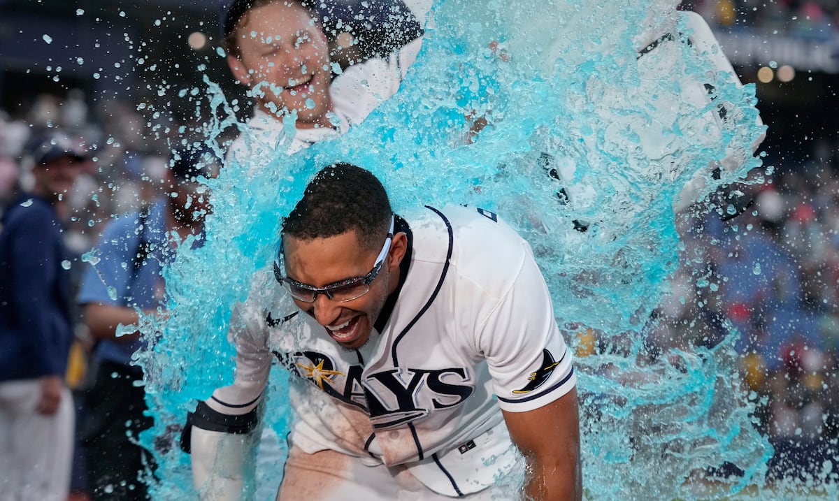 Richie Palacios, única representación de Puerto Rico en la Serie Mundial con los Rays