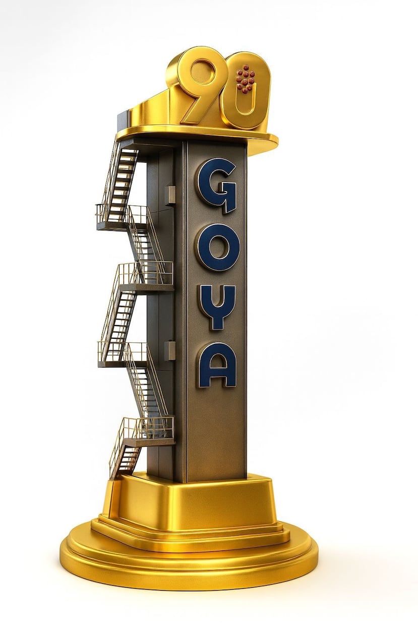 Pieza conmemorativo del 90 aniversario de Goya de Puerto Rico.