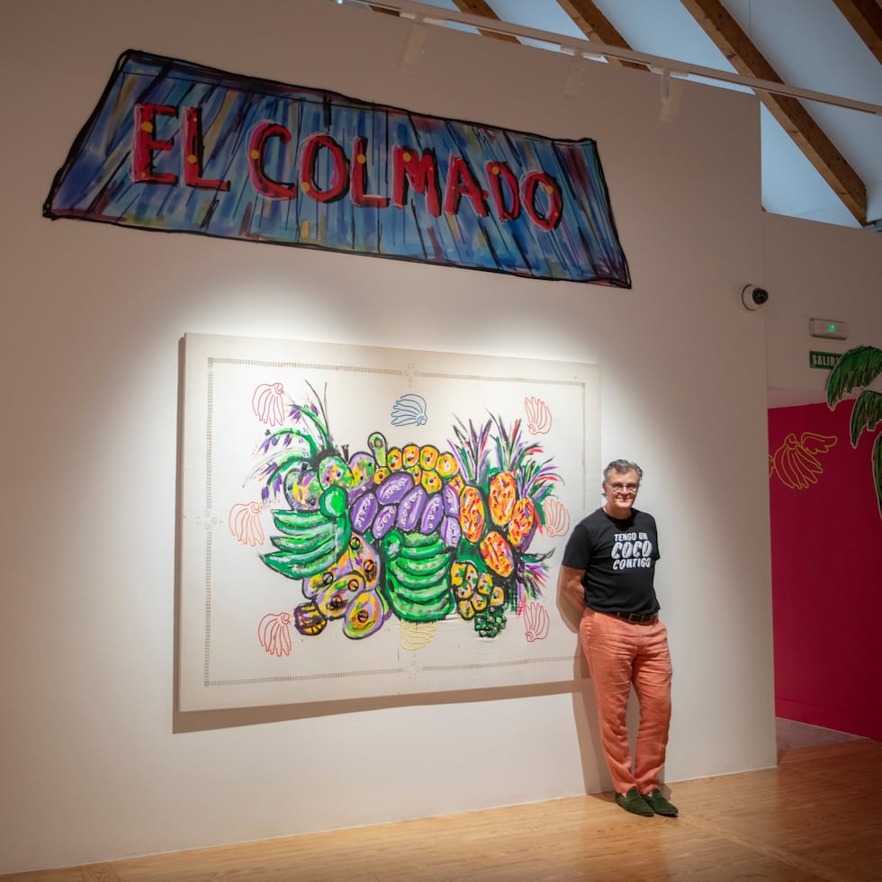 Bernardo Medina is presenting his exhibition "Tengo un coco contigo" at the Casa América gallery in Madrid.