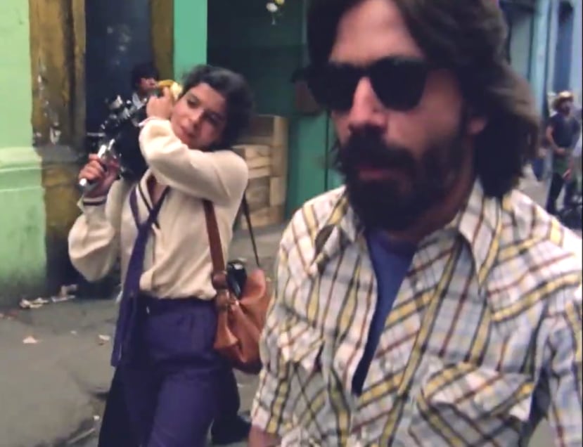 José Iván “Chiván” Santiago Rivera, a la derecha, junto a Anita Garza, a la izquierda, en una imagen de la producción "Cualquier cosa".