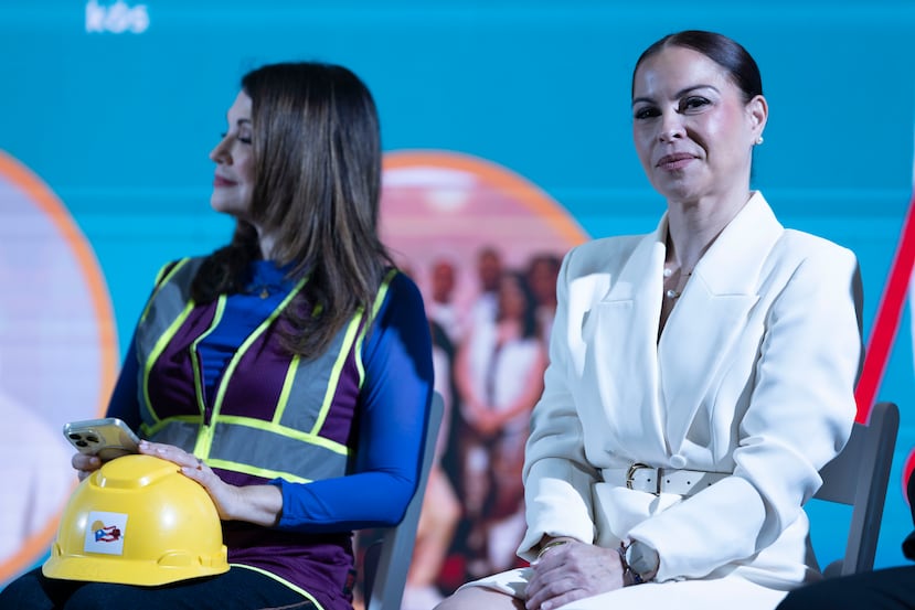 La arquitecta Astrid Diaz y la actriz Wanda Sais.