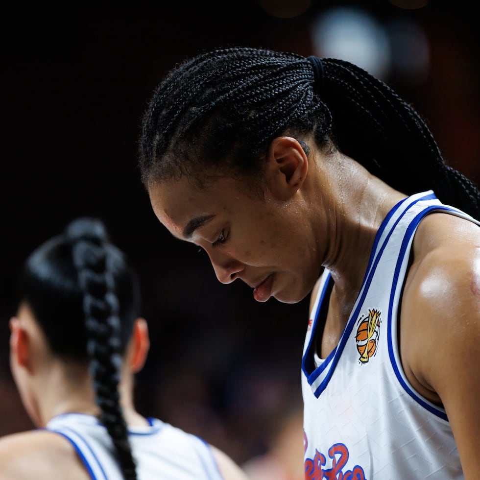 Imani McGee-Stafford lamenta la derrota ante China tras quedarse Puerto Rico a las puertas de los cuartos de final del Mundial.
