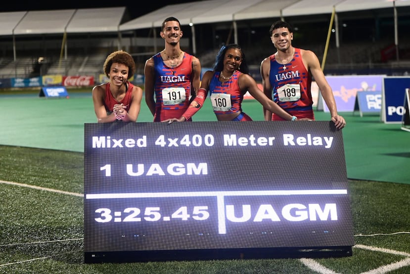 El relevo mixto de la UAGM también fijó una nueva marca.