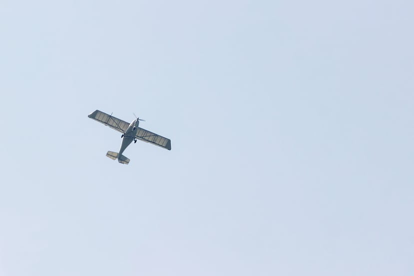 Imagen de archivo de una avioneta ultraligera.
