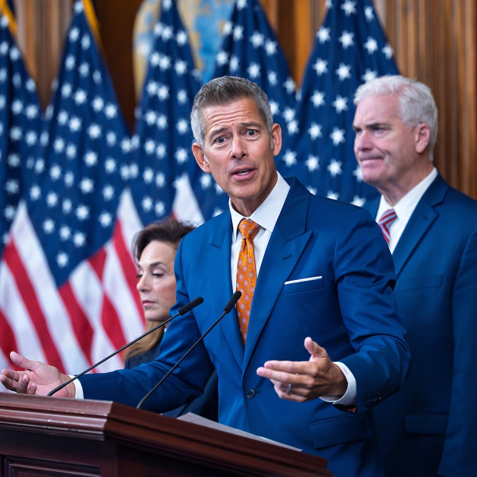 Transportation Secretary Sean Duffy speaks to reporters a few days ago regarding the federal government shutdown.