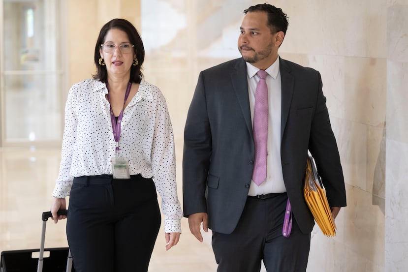 Los fiscales Liza Morales Jusino y Pedro Mateo Casado defendieron la prueba forense encontrada en el cuerpo de la víctima y la escena del crimen.