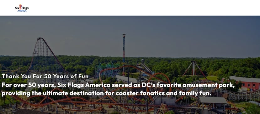 El domingo 2 de noviembre, Six Flags America, en Bowie, Maryland, recibió a sus visitantes por última vez.