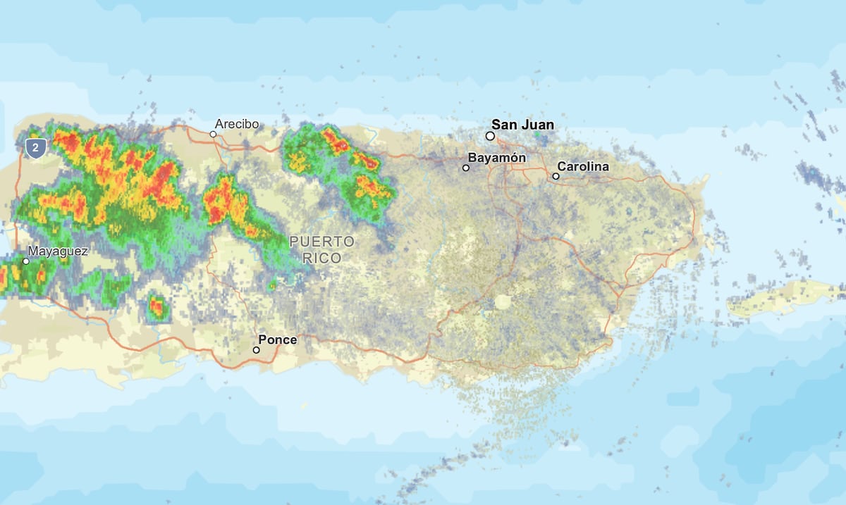 SNM emite advertencia de inundaciones repentinas en el noroeste de Puerto Rico