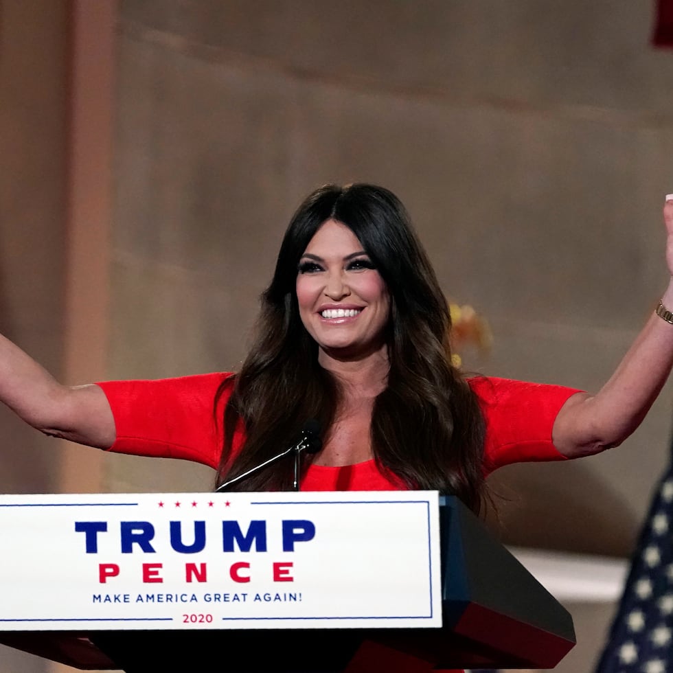 Kimberly Guilfoyle, ahora embajadora de Estados Unidos en Grecia y exprometida de Donald Trump, hijo, aludió a sus raíces boricuas durante la convención presidencial republicana de 2020.