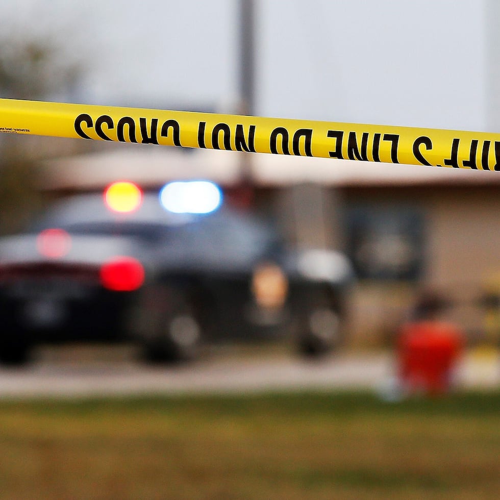 Fotografía de archivo de una escena del crimen.