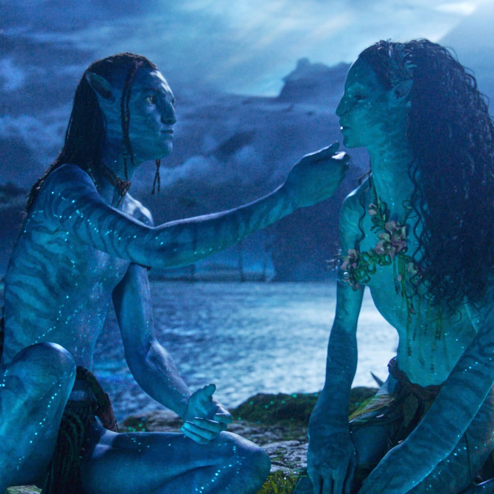 Foto entregada por Disney que muestra una escena de "Avatar: Fire and Ash" (20th Century Studios/Disney via AP)