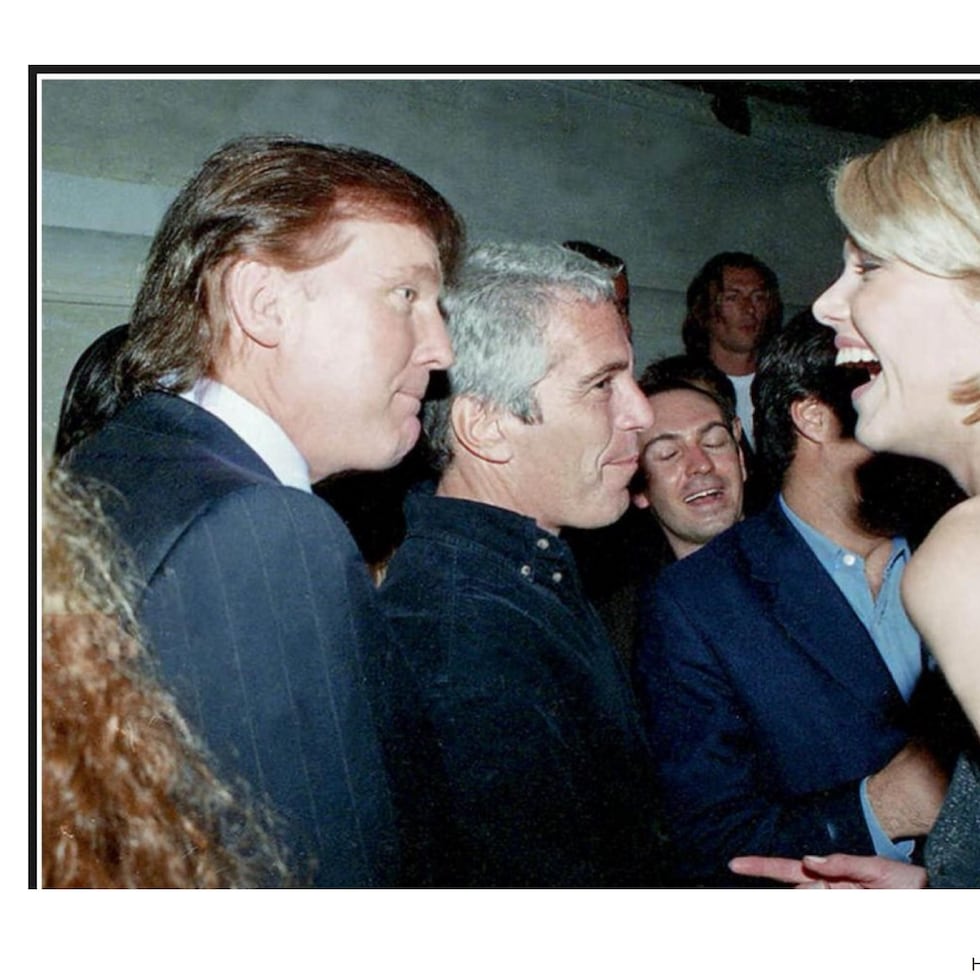 Donald Trump junto a Jeffrey Epstein.