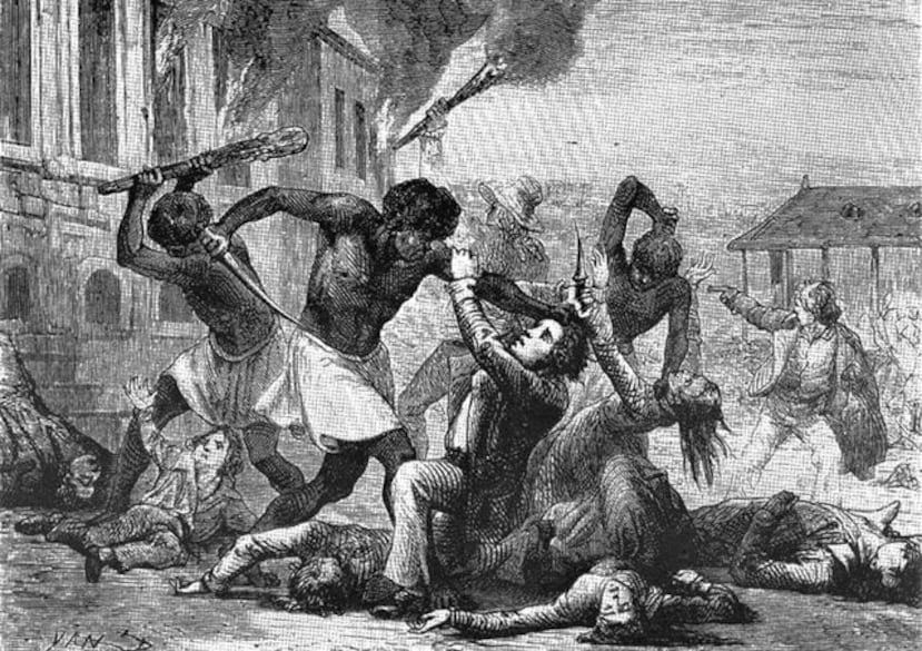 La revolución haitiana fue un movimiento revolucionario surgido en las colonias francesas entre 1791 y 1803 que resultó en la abolición de la esclavitud en Saint-Domingue en 1793 y la proclamación del Primer Imperio de Haití en 1804.