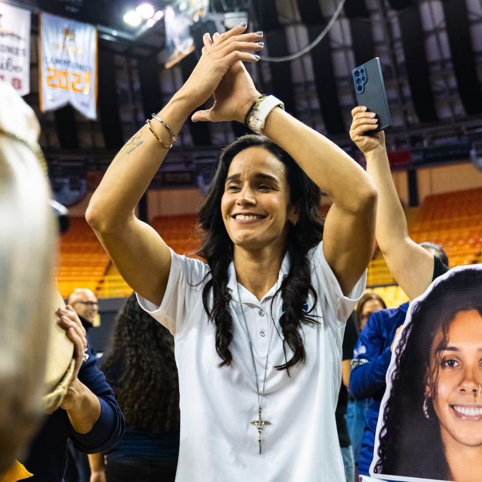 Michelle González fue la única fémina como dirigente en la liga.
