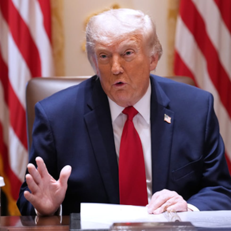 El presidente Donald Trump habla durante una reunión de su gabinete en la Casa Blanca, el miércoles 27 de mayo de 2026, en Washington. (AP Photo/Jacquelyn Martin)