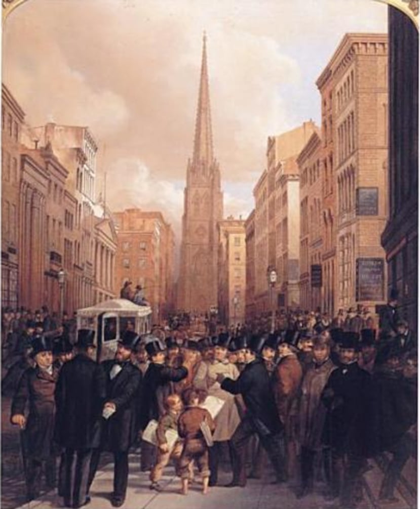 Wall Street, 2:30 p.m., 13 de octubre de 1857.