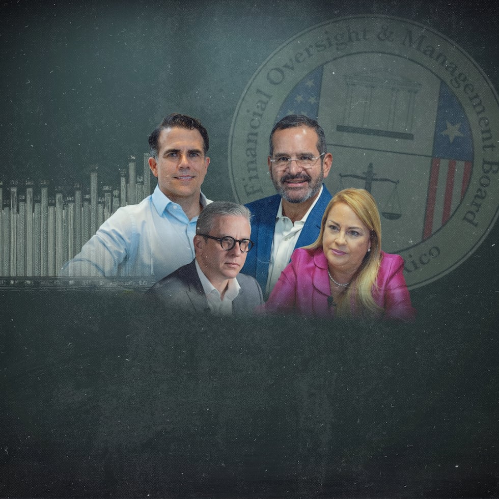 Los exgobernadores Ricardo Rosselló, Alejandro García Padilla, Pedro Pierluisi y Wanda Vázquez.