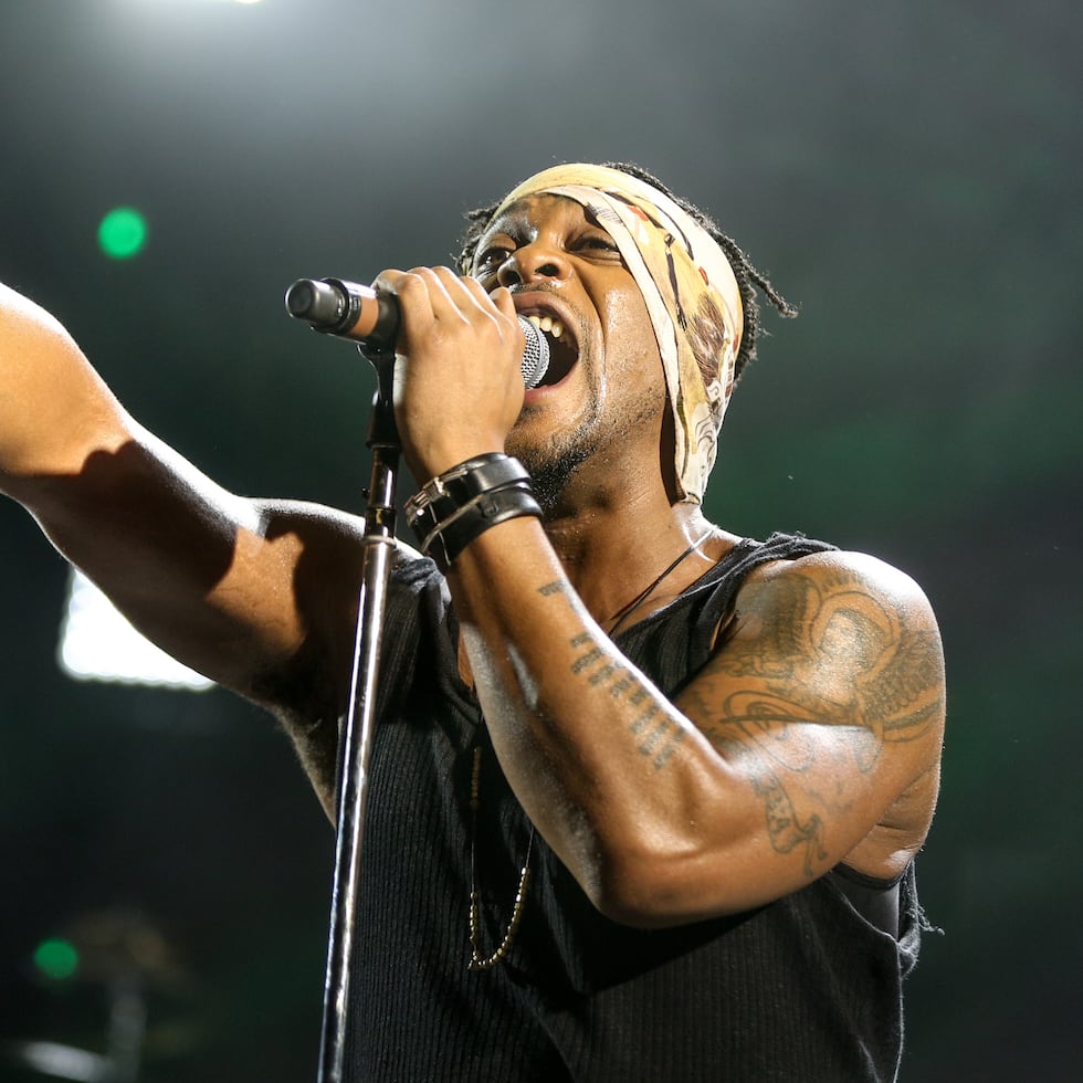 D'Angelo durante el FYF Fest en el L.A. Memorial Sports Arena & Exposition Park.