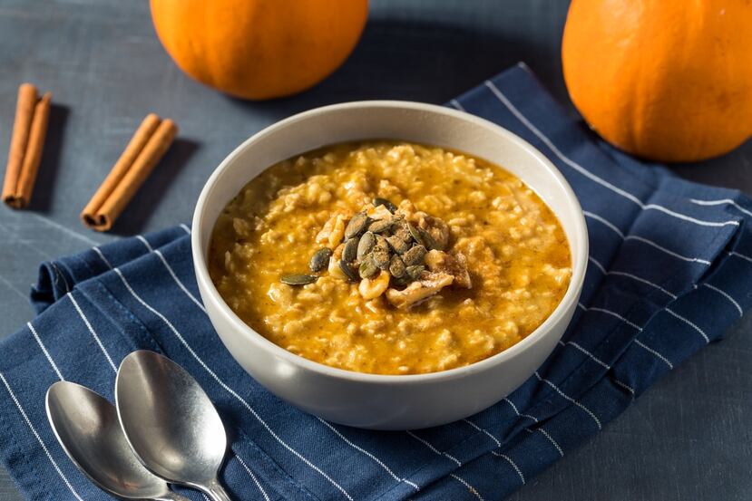 Avena de calabaza y nueces