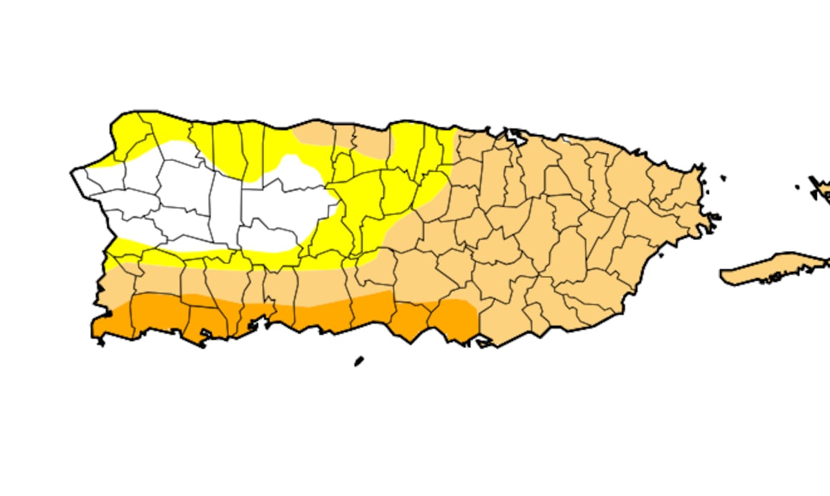 Sequía moderada sube al 50.85% y la severa casi se duplica al 10.53% en Puerto Rico