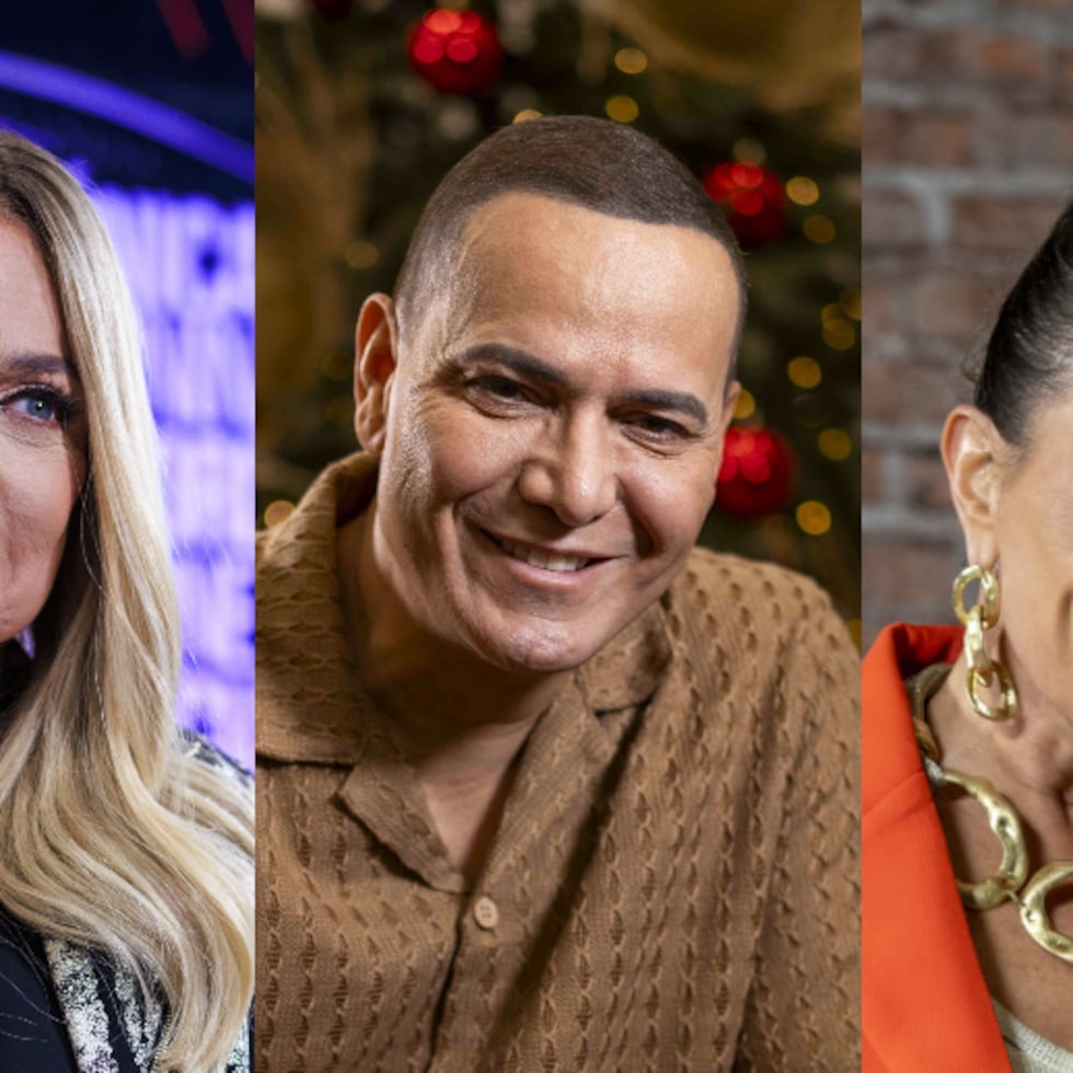 Desde la izquierda: Ednita Nazario, Víctor Manuelle y Jailene Cintrón.