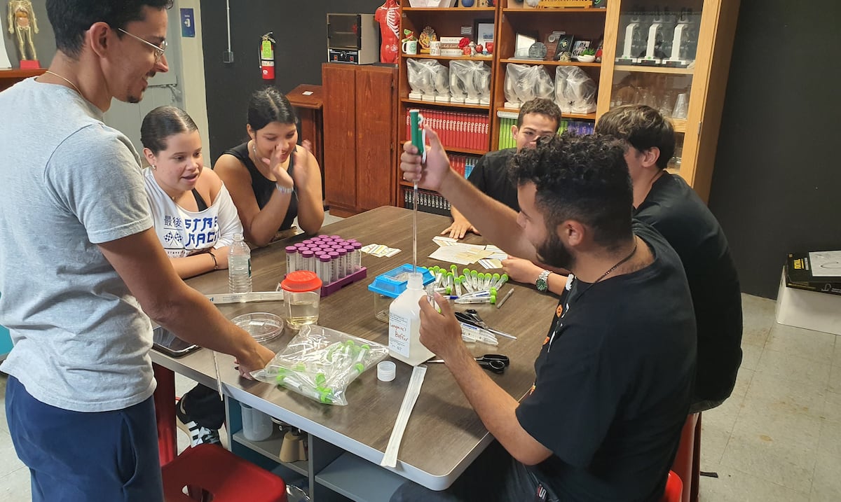 Estudiantes de Cidra y Cayey investigan ADN de anfibios y coquíes en Puerto Rico