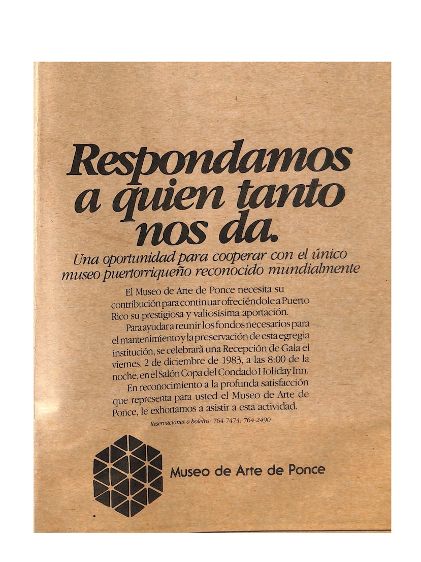 Hoy, recordar las galas, es rendir honor a un legado de unión, visión y amor por el arte; y es también una invitación a continuar apoyando el objetivo del Museo de Arte de Ponce.