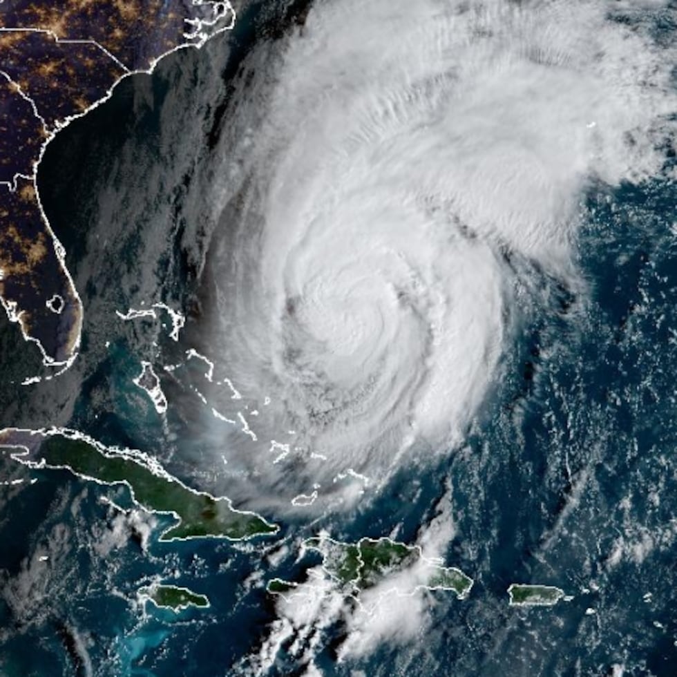 Imagen satelital del huracán Melissa a las 8:20 del viernes.