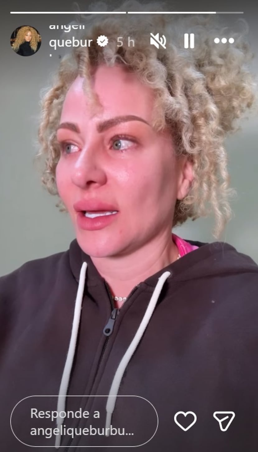 Angelique "Burgos" Burbu lamentó la muerte de su mascota.