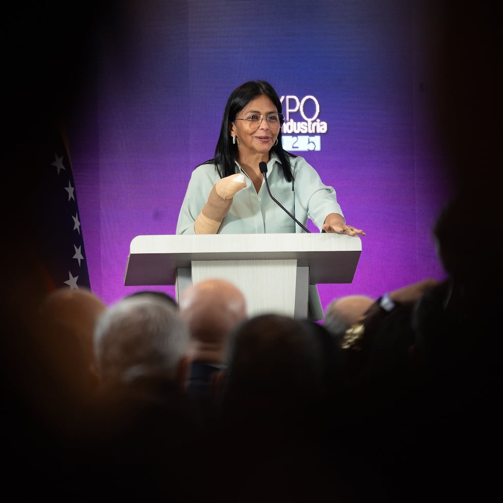 Fotografía de archivo de la vicepresidenta ejecutiva de Venezuela, Delcy Rodríguez.