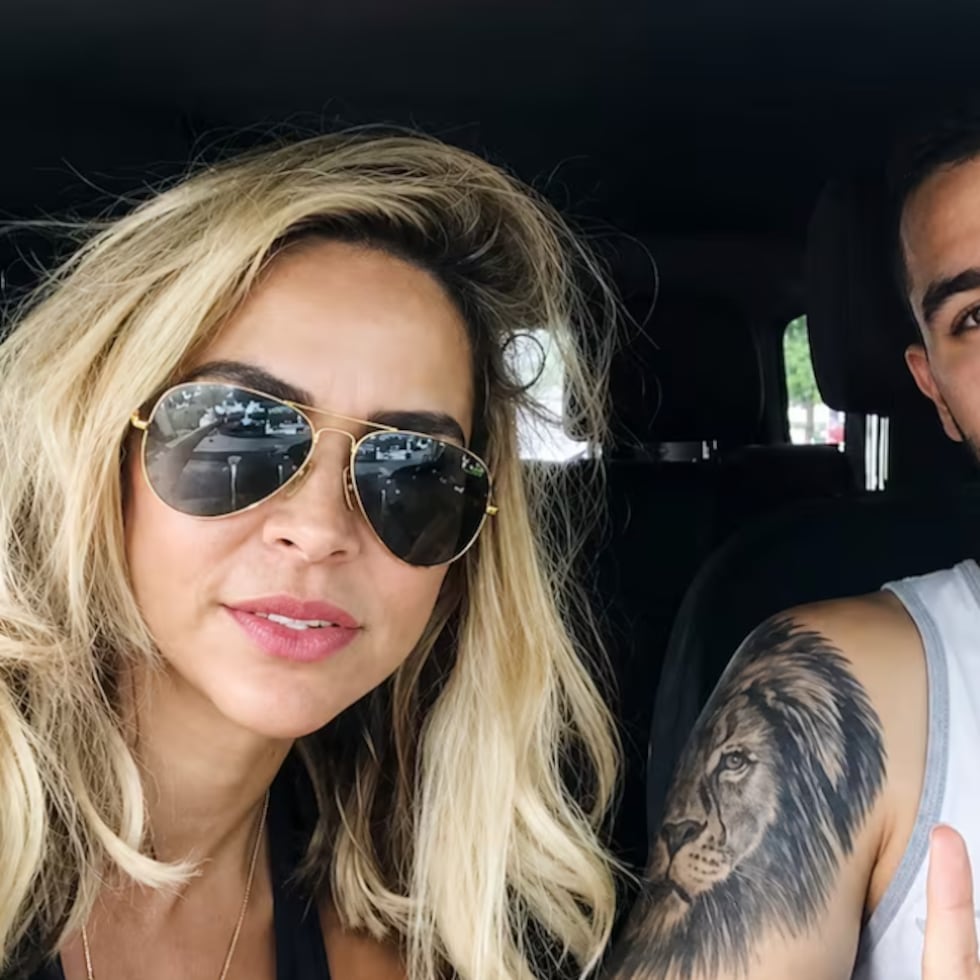 Aylín Mujica junto a su hijo Mauro.