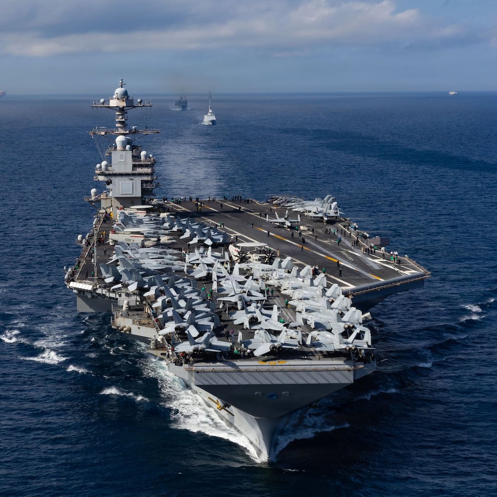 The aircraft carrier USS Gerald R. Ford (CVN 78), the world's largest, is already in the Caribbean and Latin American region.