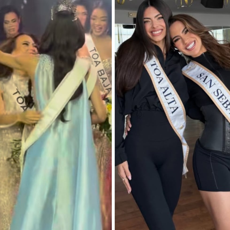 Miss Toa Alta y Miss San Sebastián formaron una sólida amistad en la competencia.