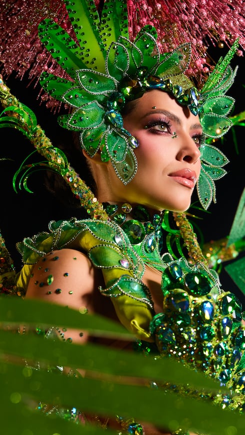 El diseño del traje típico está inspirado en el moriviví, una planta que forma parte de la memoria de generaciones de puertorriqueños.