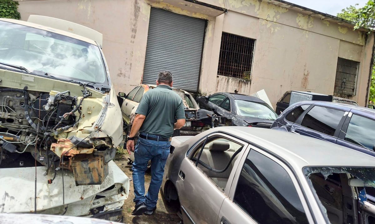 Remueven 38 vehículos de antigua fábrica de Pridco en Yabucoa usada como depósito clandestino