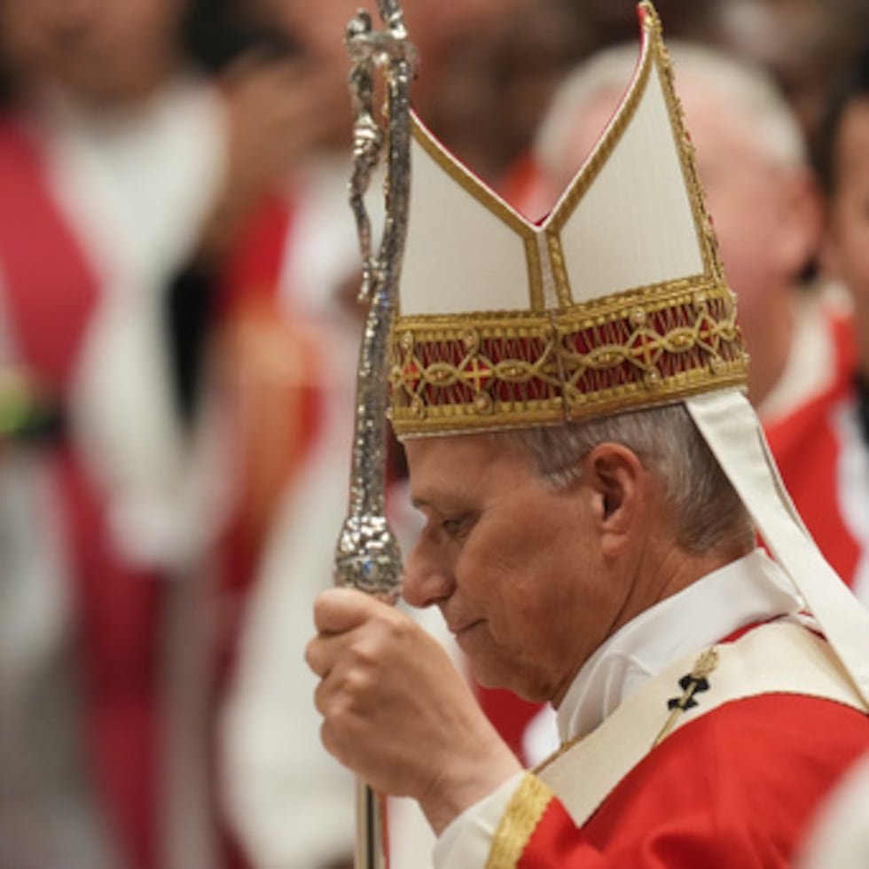 El papa León XIV en el Vaticano.
