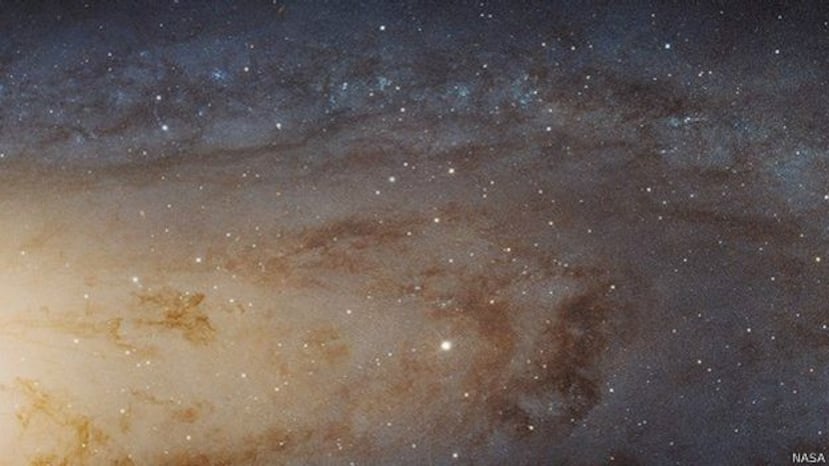 En el futuro la galaxia de Andrómeda se fusionará con nuestra galaxia, La Vía Láctea. (NASA / Hubble)