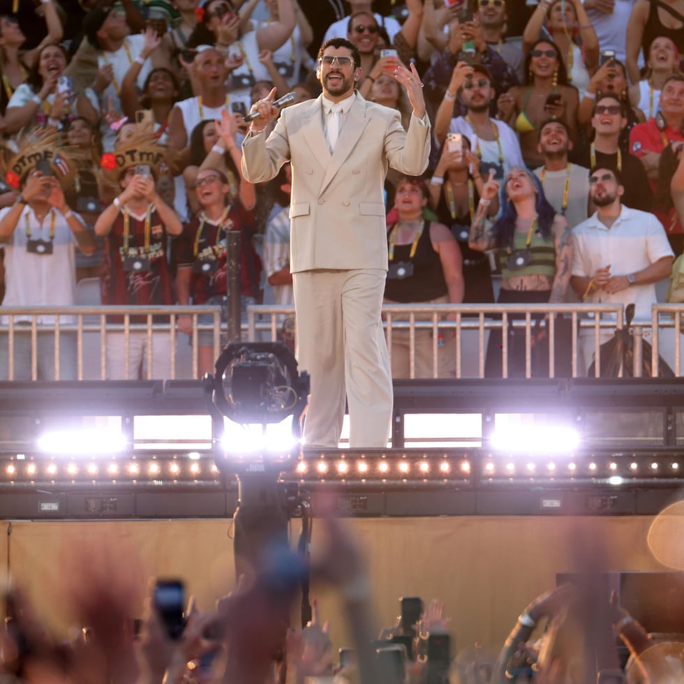 El concierto de Bad Bunny tuvo que ser cancelado ante el fuerte temporal de lluvia, granizo y truenos.