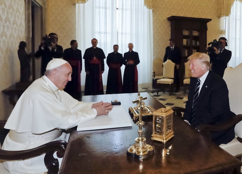 El presidente de los Estados Unidos, Donald Trump se reunió con el papa Francisco hace una semana. (EFE)