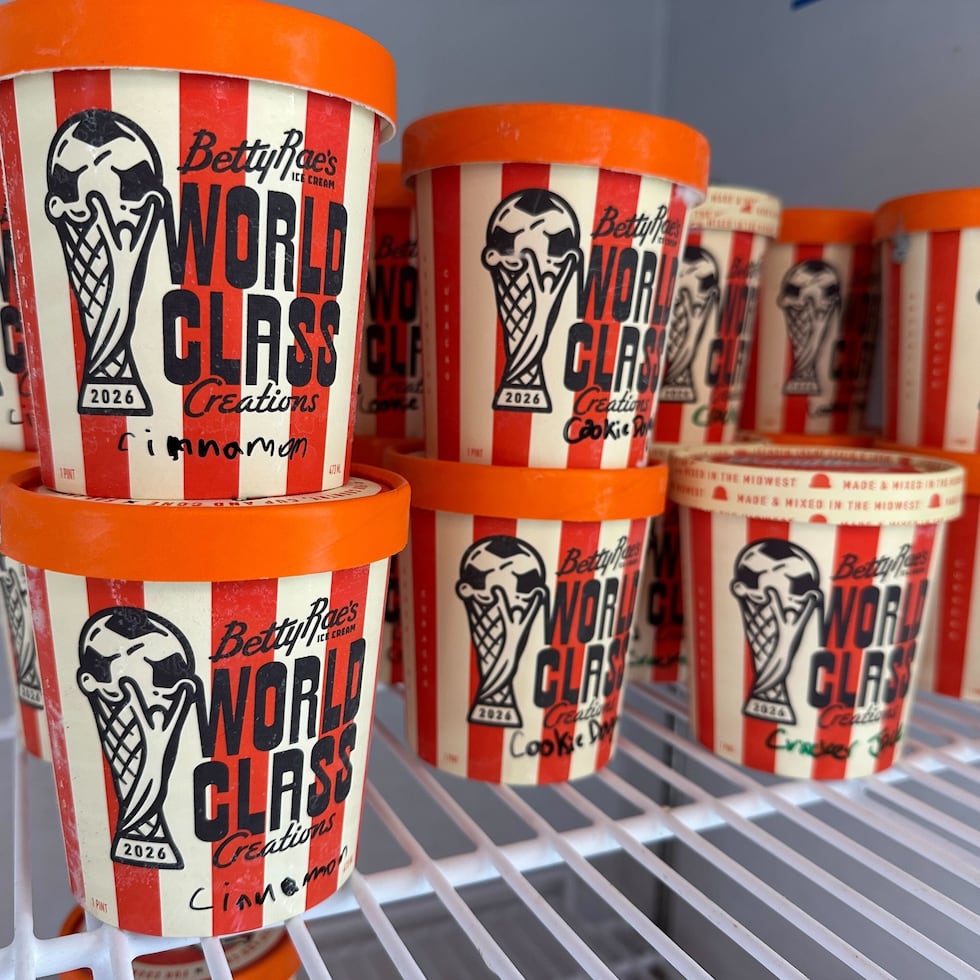 Sabores especiales de Betty Rae's Ice Cream en anticipación a la Copa Mundial.