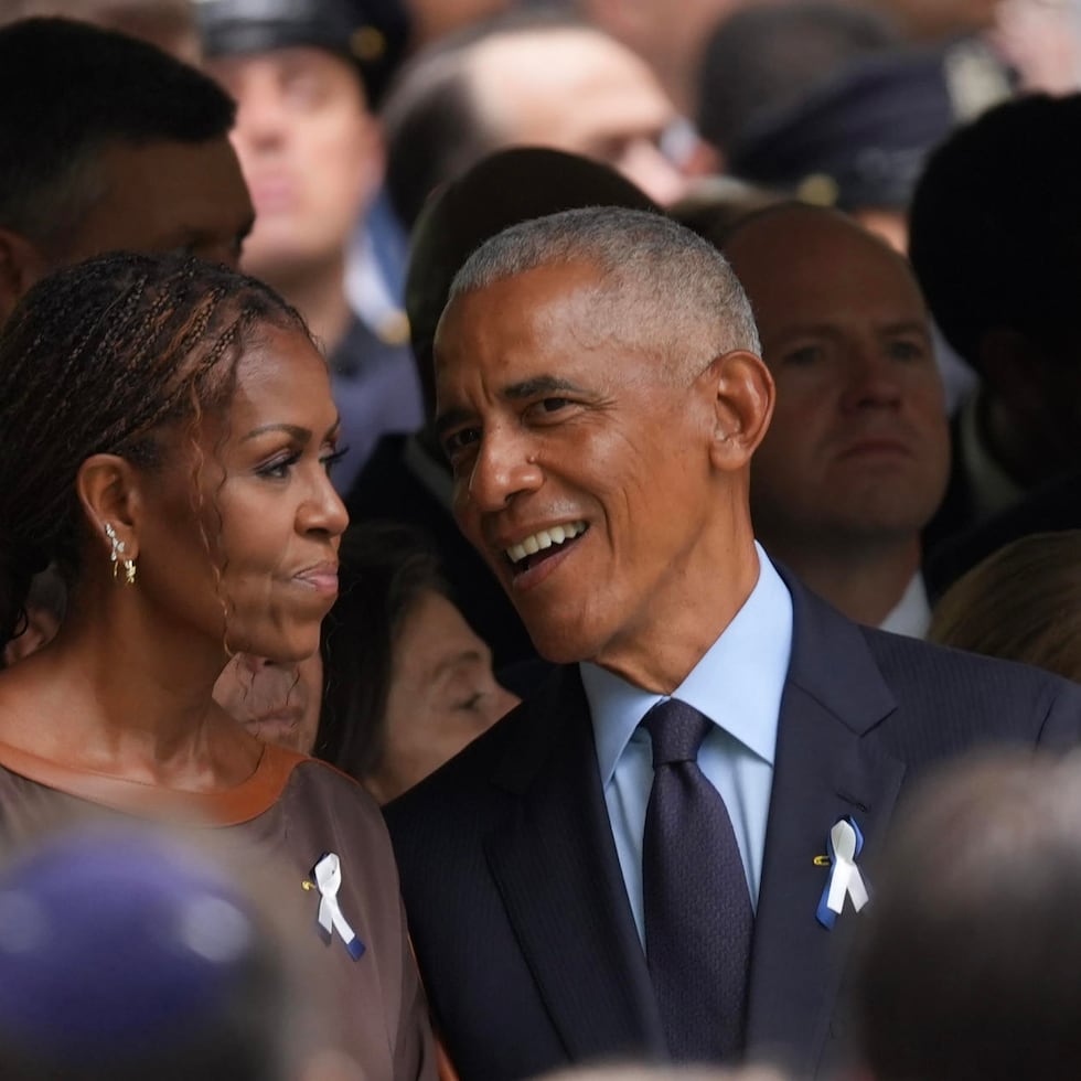 El expresidente de Estados Unidos, Barack Obama y la exprimera dama Michelle Obama, asistieron a los eventos del 11-S en Nueva York.