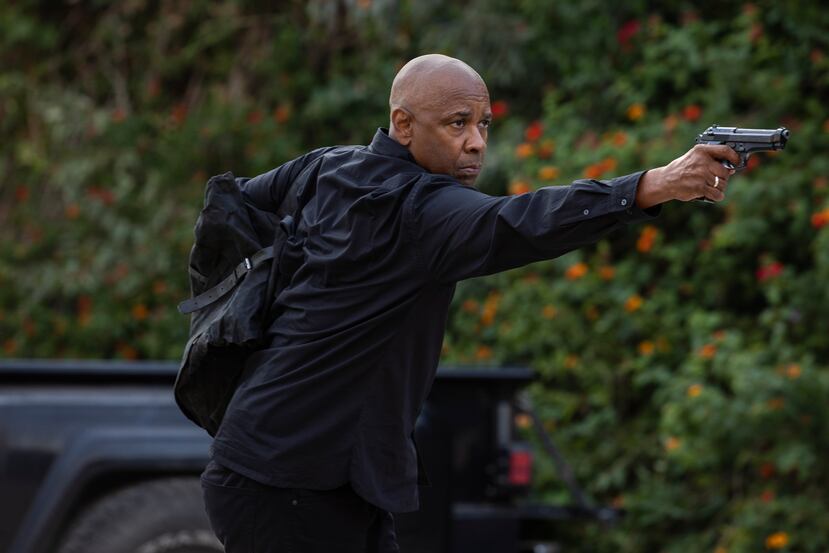 Esta imagen proporcionada por Sony Pictures Entertainment muestra a Denzel Washington en una escena de "The Equalizer 3".