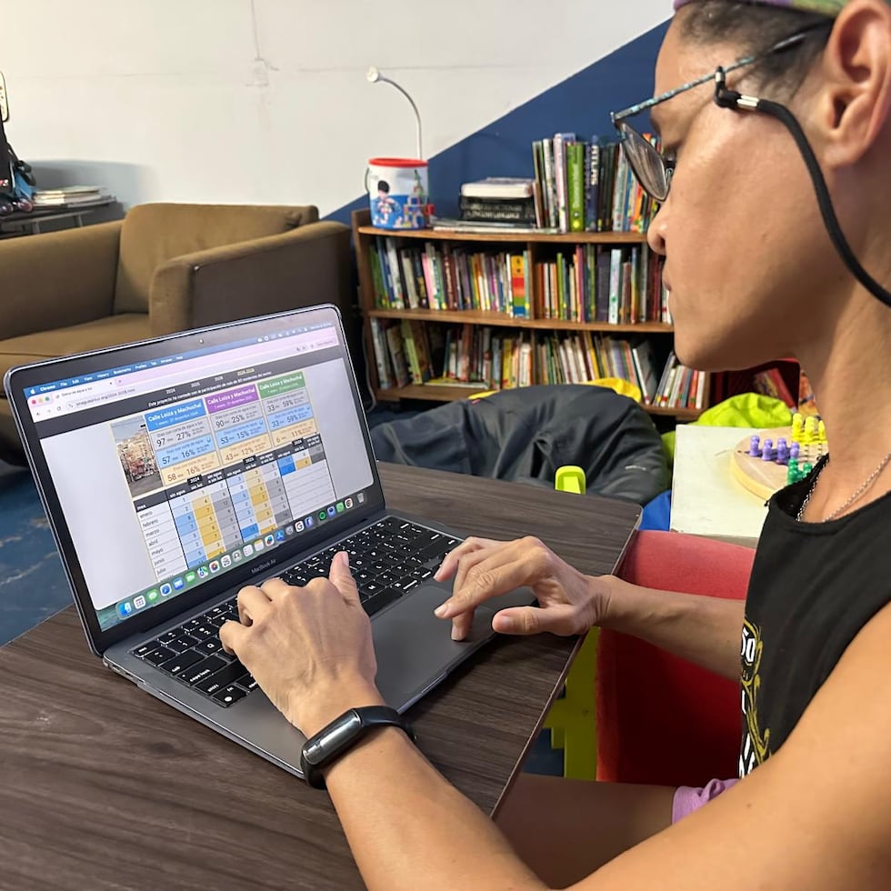 La ingeniera de software Anna Andresian, residente en la Calle Loíza, creó y maneja la plataforma para documentar las interrupciones de agua y luz en la zona con informes de sus vecinos.