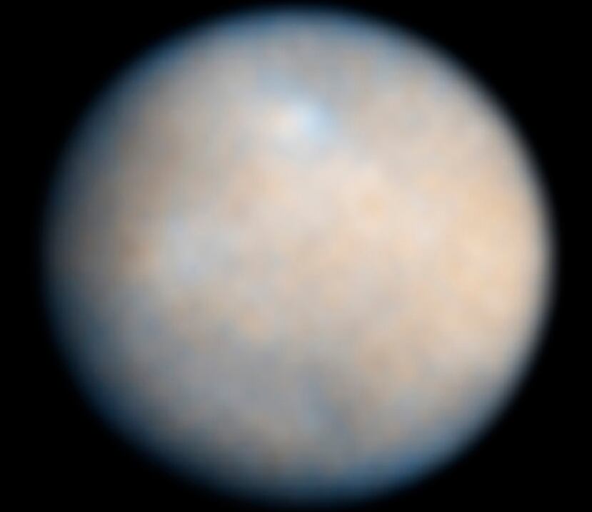 El planeta enano Ceres tiene un diámetro de 590 millas. (NASA)