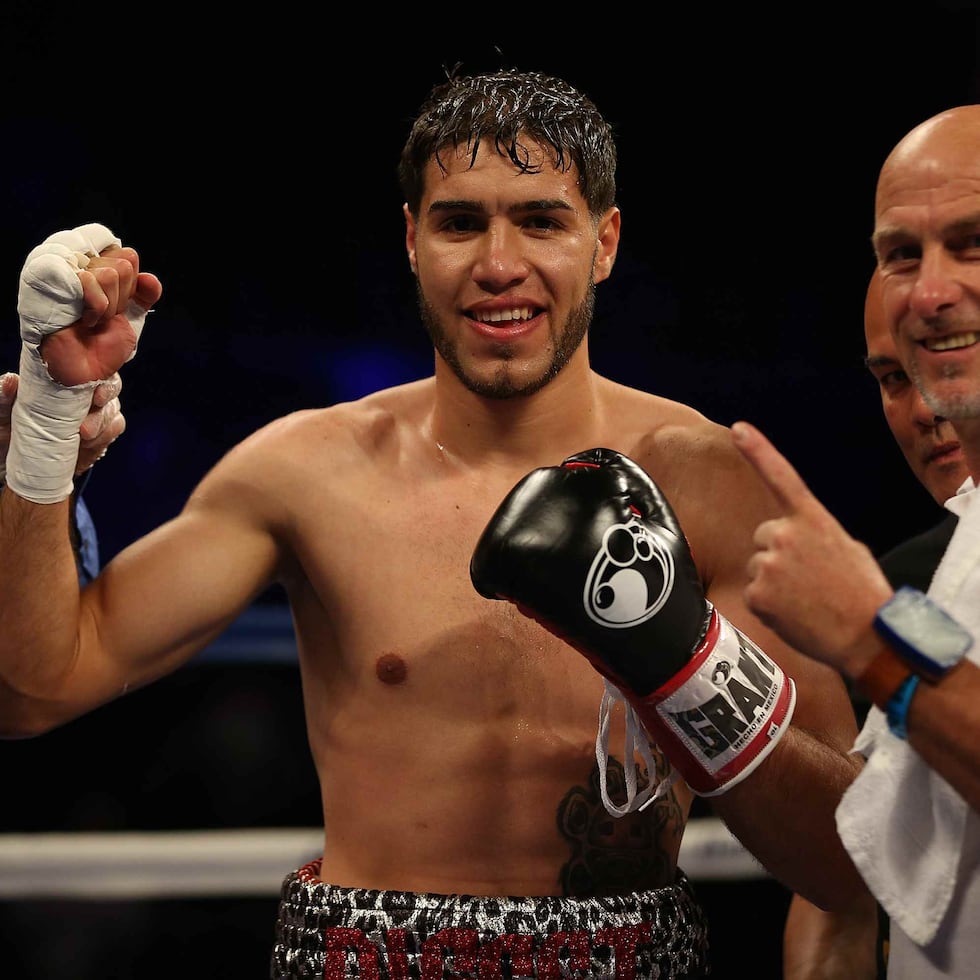 Prichard Colón tras un combate en el Barclays Center, en Brooklyn, en 2015.