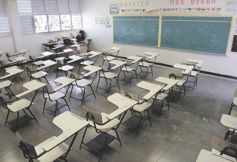 Imagen de un salón de clases de una escuela pública. (GFR Media)